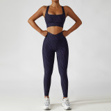 Conjunto de yoga Camuflaje Leopard Deportes Ropa ajustada Butt LiftMujeres Gimnasio Sportwear Set
