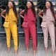 Womens African Ladies Summer Sleeveless Cutout Fashion Casual Suit Two Piece