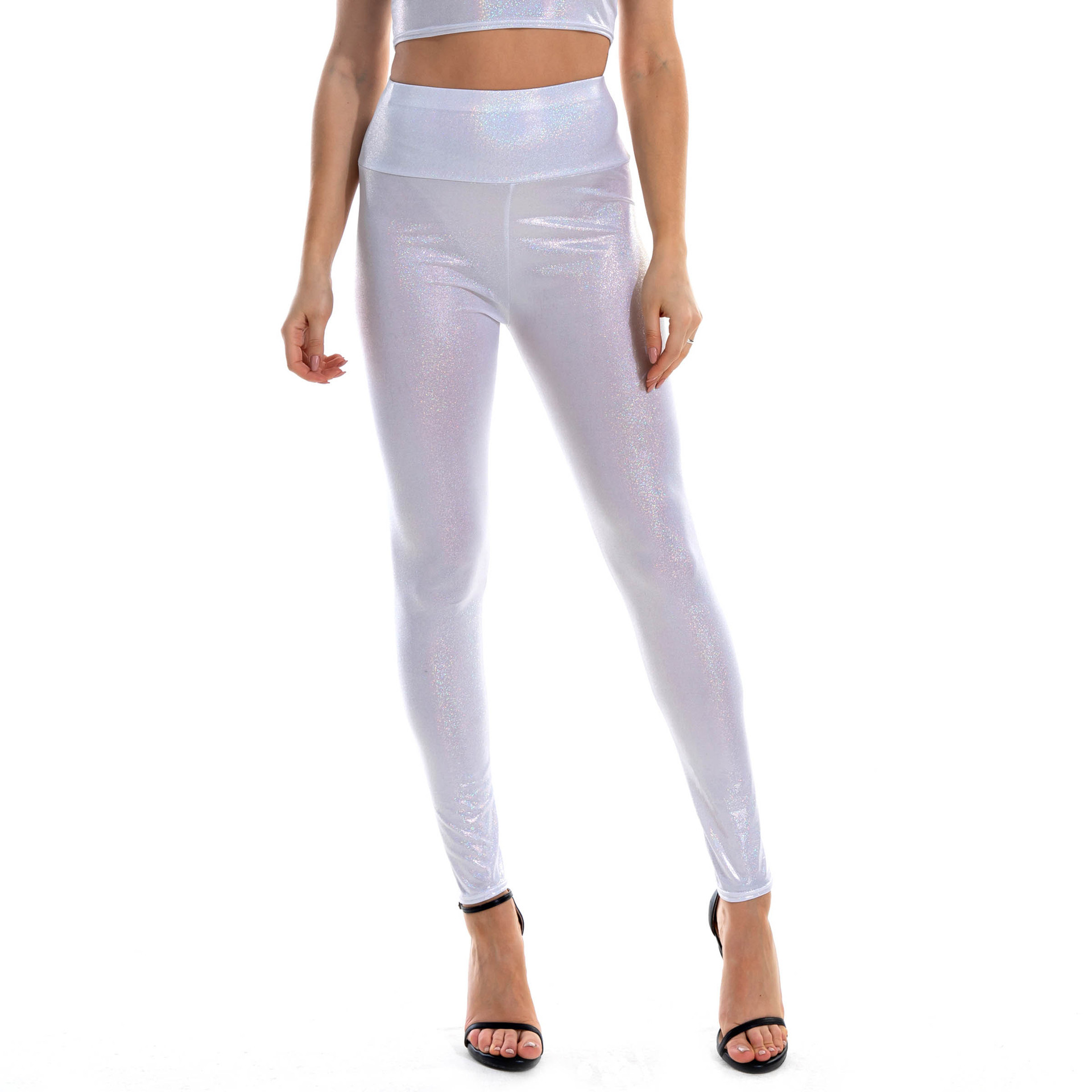 Summer Shiny Sexy Tight Fitting Pants Women Fashion High Waist Butt Lift Tight  Pants - The Little Connection