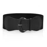 Autumn And Winter Wide Belt Ladies Fashion Versatile Decorative Belt Dress Coat Elastic Girdle(MOQ 2)