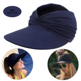Sombrero de primavera y verano, sombrero de sol para mujer, protección UV para mujer, sombrero de copa vacío elástico para adultos
