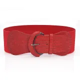 Autumn And Winter Wide Belt Ladies Fashion Versatile Decorative Belt Dress Coat Elastic Girdle(MOQ 2)
