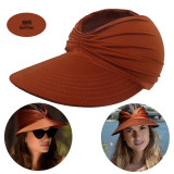 Spring Summer Hat Women Sun Hat Women Uv Protection Elastic Adult Empty Top Hat