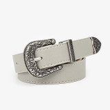 Women Fashion Ladies Pin Buckle Belt Vintage Wide Belt(MOQ 3)