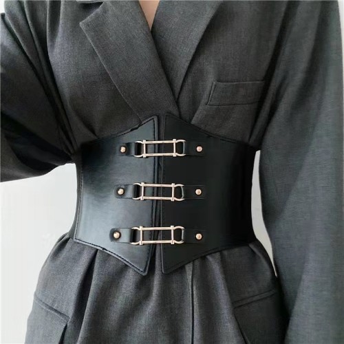 Elastische elastische tailleband brede gordel dames decoratieve riem dames (MOQ 2)