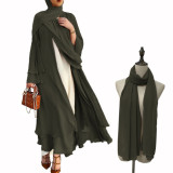 army green (with hijab)