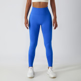 Женские бесшовные дышащие спортивные штаны для йоги с высокой талией