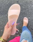 Sandales plates en cristal d'été pour femmes