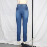 Ropa de mujer Pantalones ajustados de mezclilla ajustados casuales Jeans