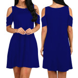 Sexy Fashion Solid Color Night Dress Women's Dress