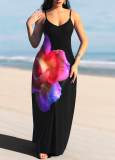 Casual Fashion Summer Loose Sleeveless V-Neck Strap Dress