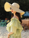 Picture Hat Sunscreen Sun Hat Beach Hat Female Beach Summer Foldable Sun Hat All-Match Hat