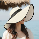 Picture Hat Sunscreen Sun Hat Beach Hat Female Beach Summer Foldable Sun Hat All-Match Hat