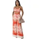 Fashion Print Drawstring Two-Piece Pants Set