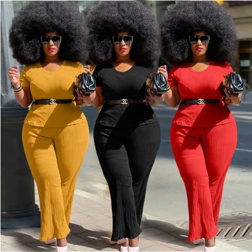 Chic Premium Solid Color Plus Size Suit Women Tight Fitting Sexy Fashion Women Suit