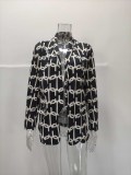 Fashion Autumn/Winter Solid Color Printed Long Sleeve Spring/Autumn Blazer Jacket