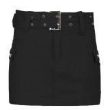 Minifalda con cinturón elegante y sexy de cintura alta estilo callejero