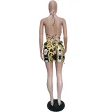 Women Summer Print Swimsuit Two Piece