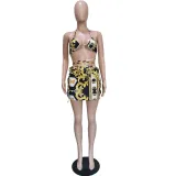 Women Summer Print Swimsuit Two Piece