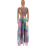 Women Summer Camisole + Dress Two Piece Set