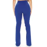 Women Fitted High Waist Style Bell Bottom Pants