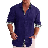 Men's Shirts Long Sleeve Fall Casual Linen Shirts