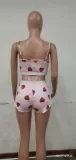 Women Print Vest+Shorts Two Pieces