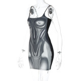 Women Summer Fashion Style Print Bodycon Dress