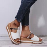 Summer Plus Size Women'S Shoes Eva Wedge Heel Platform Slip-On Slippers