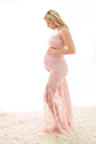 Женское сексуальное кружевное тонкое платье без рукавов без бретелек для беременных для беременных