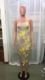 Women Sexy One Shoulder Cutout Long Dress