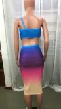 Women Sexy One Shoulder Cutout Long Dress