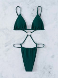 Women Summer Backless Bikini Triangle Swimsuit