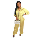 Women's Fall Chic Blouse and Pants Suit