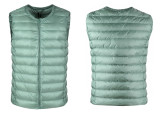 Down Vest Women'S Autumn And Winter Round Neck Zipper Plus Size Lightweight Short Down Vest