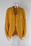 Autumn Winter Plus Size Women's Cardigan Irregular knitting Shirt Hollow knitting Sweater Jacket