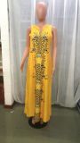 Summer V-Neck Sleeveless Boho Long Maxi Dress