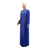 Beaded Bubble Dress Suit Dress Muslim Robe Women muslim