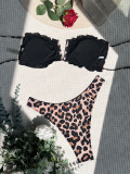 Bikini-Badeanzug mit Leopardenmuster, sexy Damen-Badeanzug mit Druckbikini