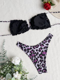Bikini-Badeanzug mit Leopardenmuster, sexy Damen-Badeanzug mit Druckbikini