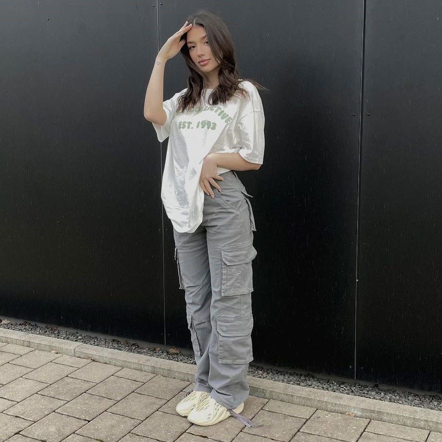 American Street Cargo Pants Women'S Summer Loose Casual Trousers - The  Little Connection