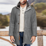 Men's loose woolen coat jacket