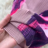 Chic Print Suit Women Summer High Waist Pleated Skirt Slim Fit Chic Top Two Piece Set