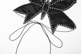 Sommer-Frauen-Nachtklub-Art- und Weisereizvoller niedriger hinterer Krawatten-Schmetterlings-wulstiges dünnes Trägershirt