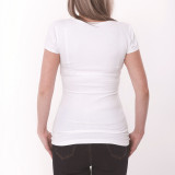 Summer Women's Black T-Shirt Short Sleeve Basic Shirt Fashion Print Ladies Top