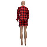 Fashion Sports Casual Stretch Plaid Shorts Set Outlet
