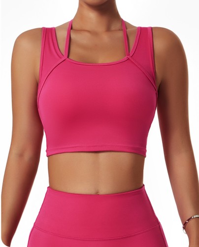 Quick Dry Fitness Tank Top Yoga Bra Antichoc Tight Fitting Tank Running Sports Underwear