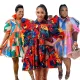 Women's Fashion Casual Ruffle Button Dress Shirt