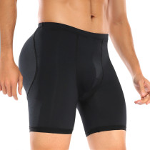Calzoncillos bóxer sexys con diseño de pantalones levantadores de glúteos para hombres