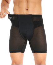 Calzoncillos bóxer sexys con diseño de pantalones levantadores de glúteos para hombres